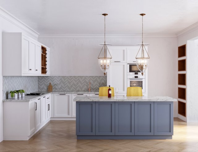 kitchen milton 3D Model .c4d .max .obj .3ds .fbx .stl .blend 