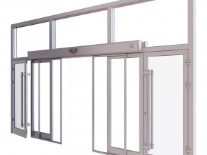 aluminium door Model 3D