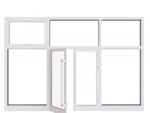 aluminium door Model 3D