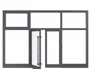 aluminium door Model 3D