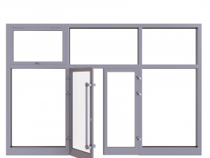 aluminium door Model 3D