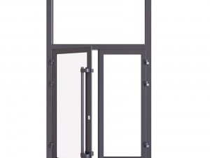 aluminium door Model 3D