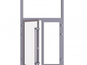 aluminium door Model 3D