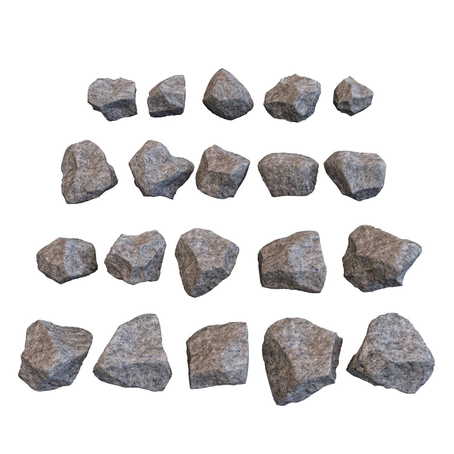 landscaping stone 3D Model .c4d .max .obj .3ds .fbx .stl .blend 