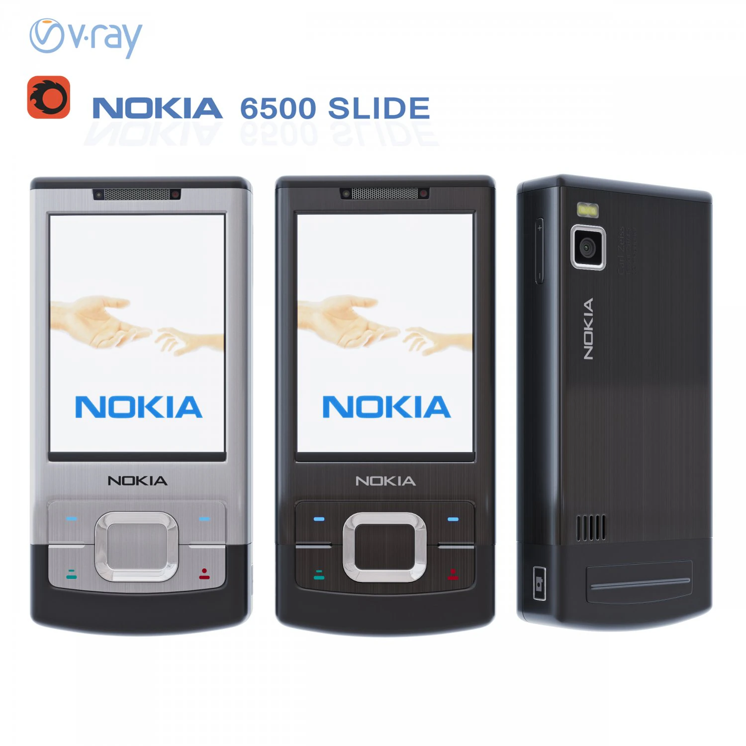 nokia 6500 slide 3D Model .c4d .max .obj .3ds .fbx .stl .blend