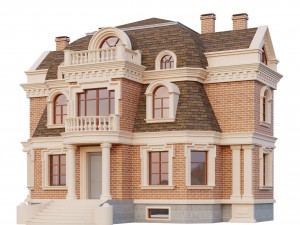 brick house 3D Модель