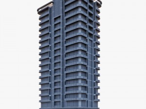 modern residential building Modèle 3D