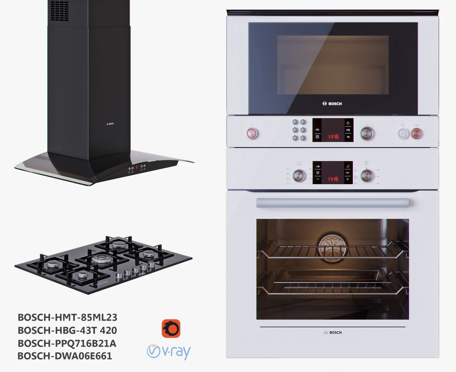 बॉश सेट 3D मॉडल .c4d .max .obj .3ds .fbx .stl .blend 