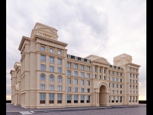commercial building Modelo 3D