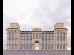 commercial building Modelo 3D