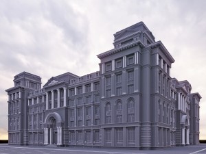 commercial building Modelo 3D