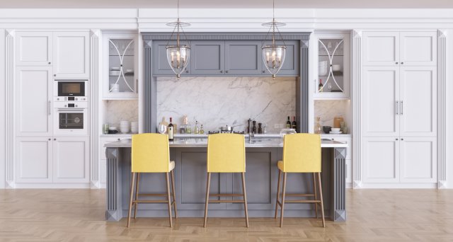 kitchen 3D Модель .c4d .max .obj .3ds .fbx .stl .blend