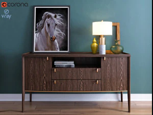 nueva c&oacute;moda cl&aacute;sica-casa dantone Modelo 3D