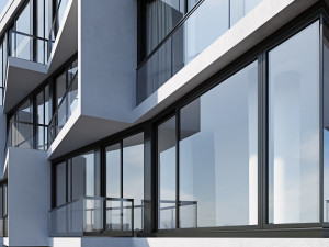 modern residential building 2 Modèle 3D