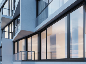 modern residential building 2 Modèle 3D
