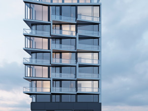 modern residential building 2 Modèle 3D