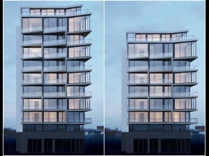 apartment building Model 3D
