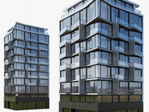 apartment building Model 3D