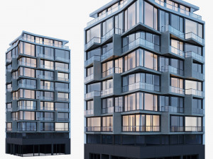 apartment building Model 3D