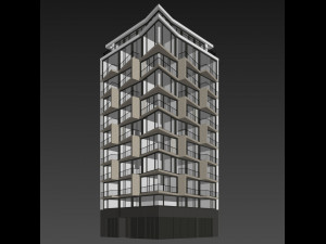 apartment building Model 3D