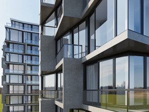 apartment building Model 3D