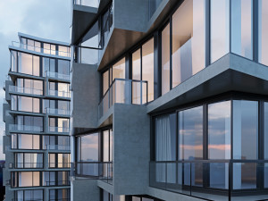apartment building Model 3D