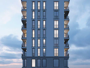 modern residential building 4 3D Model
