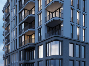 modern residential building 4 3D मॉडल