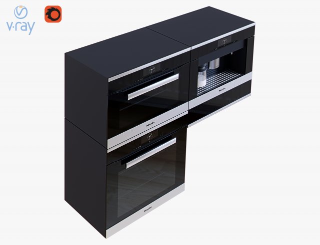 miele set 3Dモデル .c4d .max .obj .3ds .fbx .stl .blend 