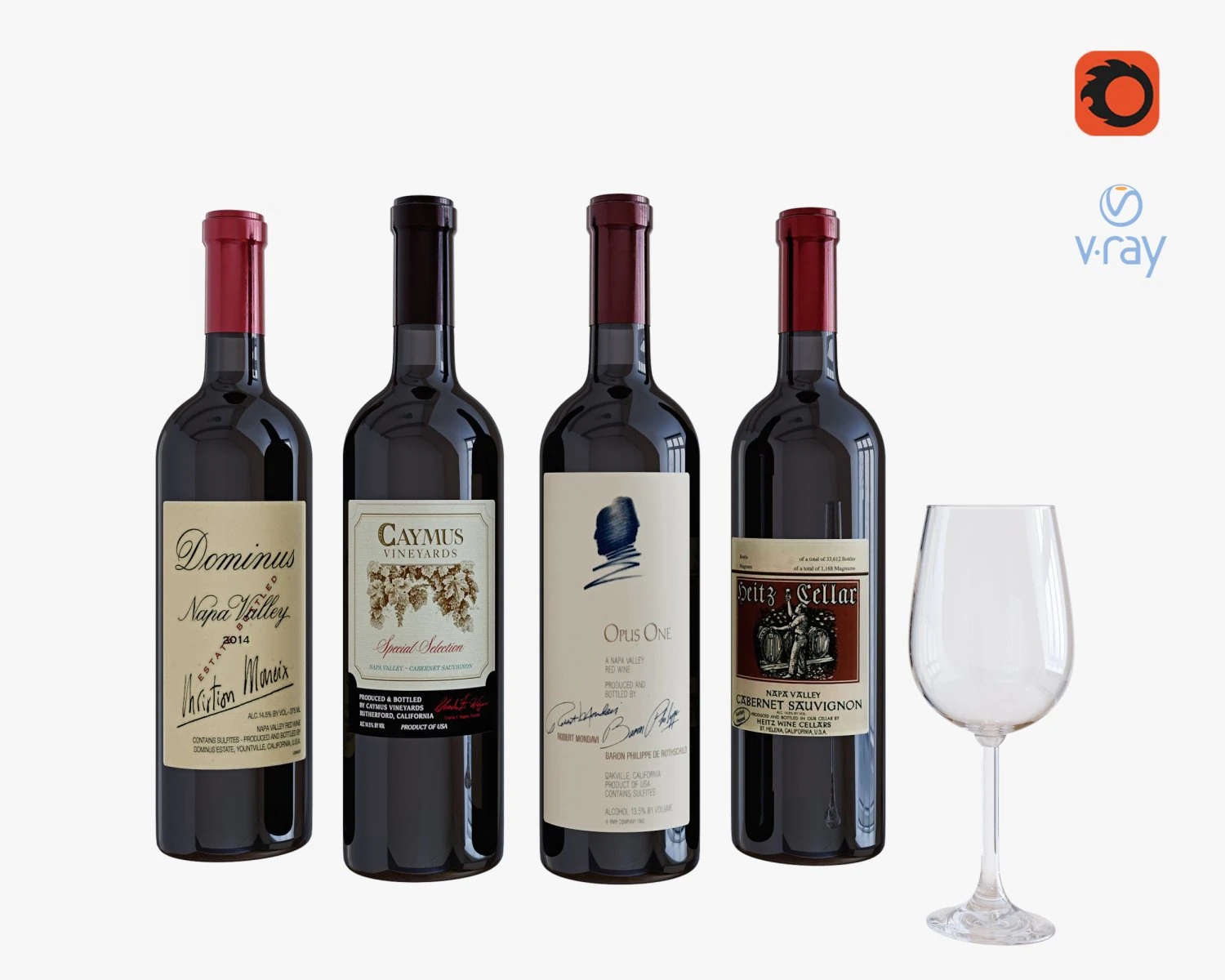 wine bottle 3D Model .c4d .max .obj .3ds .fbx .stl .blend 