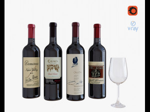 wine bottle Modelo 3D