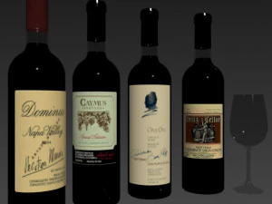 wine bottle 3D Model
