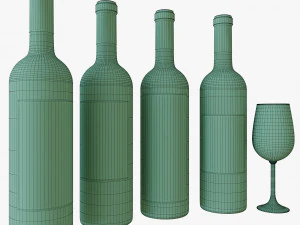wine bottle 3D Model