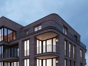 brick residential building 3D Model