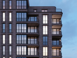 brick residential building 3D Model