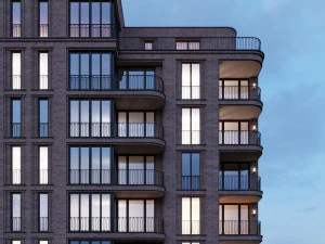 brick residential building 3D Model