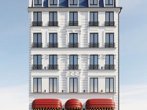 klasik otel cephesi 3D Model