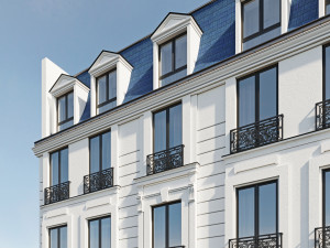 classic hotel facade 3D Model