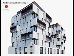 modern residential building 5 3D Model