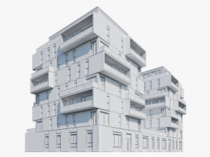 modern residential building 5 3D Model