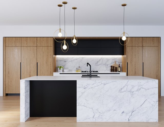 minosa kitchen 3D Модель .c4d .max .obj .3ds .fbx .stl .blend 