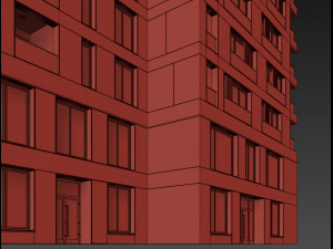 modern residential building 6 3D-Modell