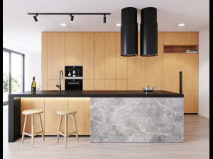 modern kitchen 3 Modelo 3D