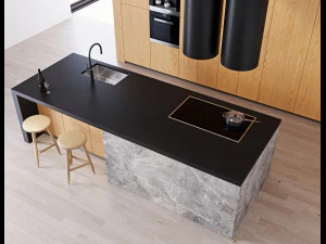 сучасна кухня 3 3D Модель