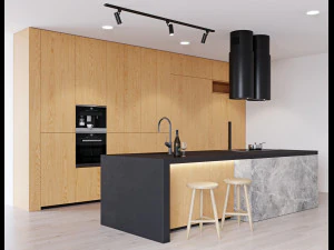 сучасна кухня 3 3D Модель