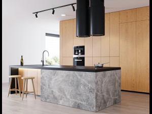 modern kitchen 3 Modelo 3D