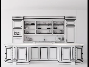 kitchen by tom howley 3 3D Model