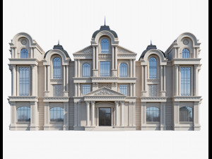 commercial building 3 3D Модель