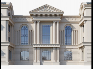 commercial building 3 3D Модель