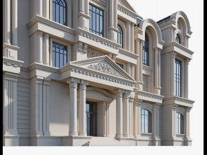 commercial building 3 3D Модель